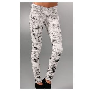 James Jeans Twiggy Tie Dye Skinny w/ Ankle Zippers